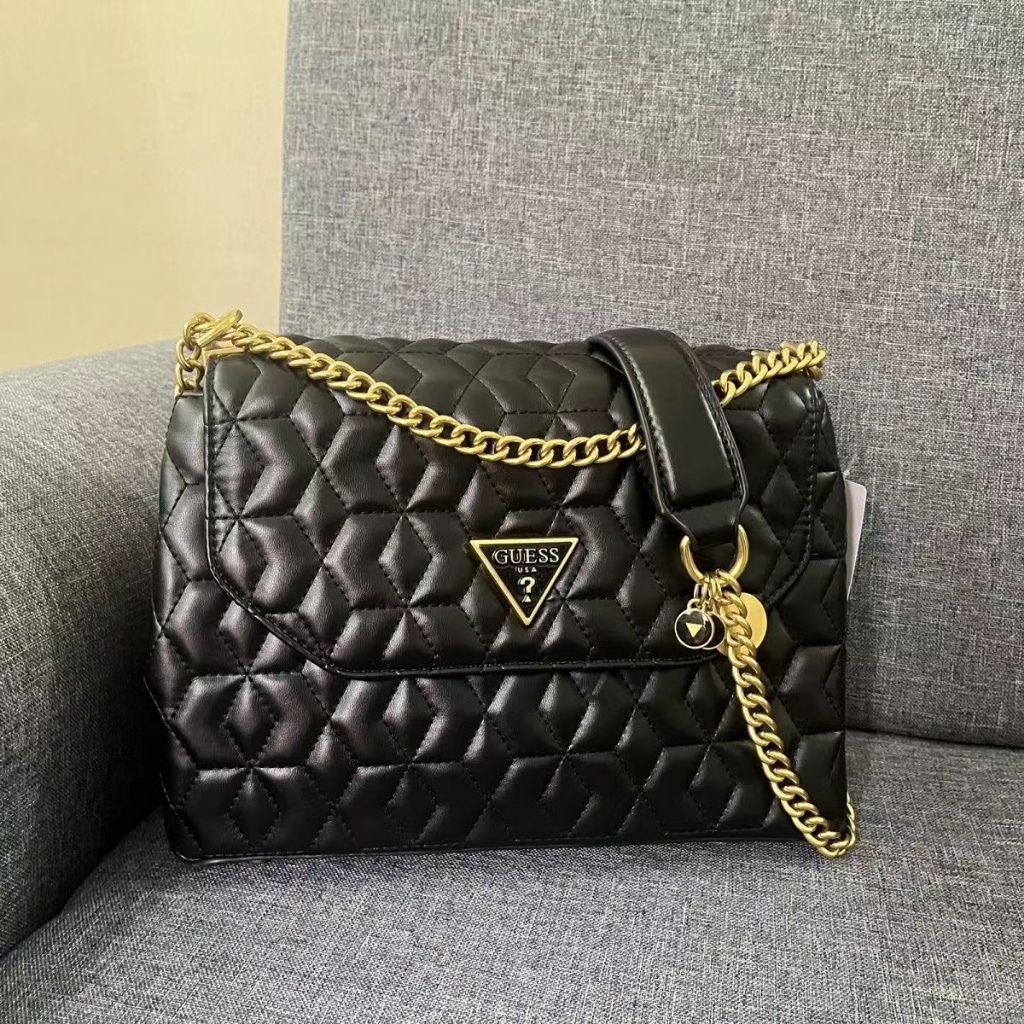 Gues' S Túi Đeo Chéo Vai hijab Ghép Nối Dây Xích Thêu Họa Tiết Mới