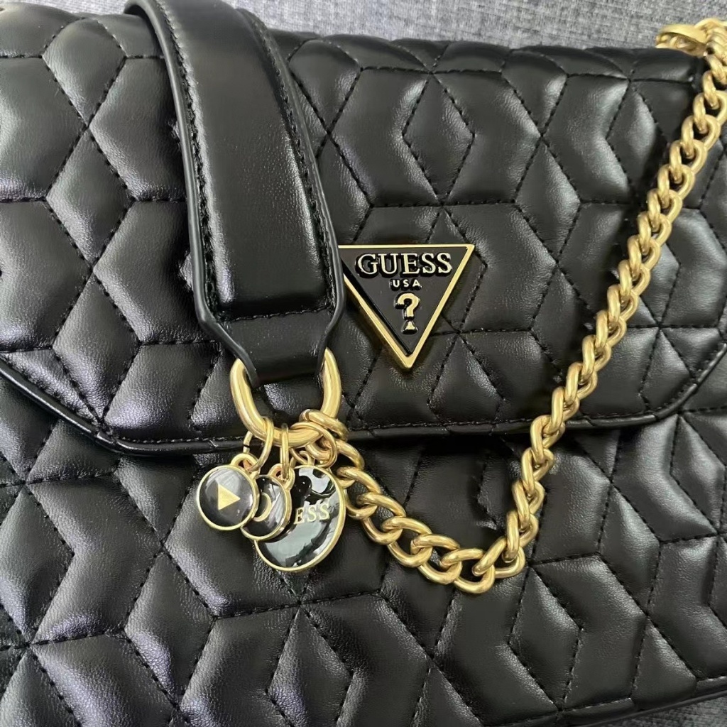 Gues' S Túi Đeo Chéo Vai hijab Ghép Nối Dây Xích Thêu Họa Tiết Mới