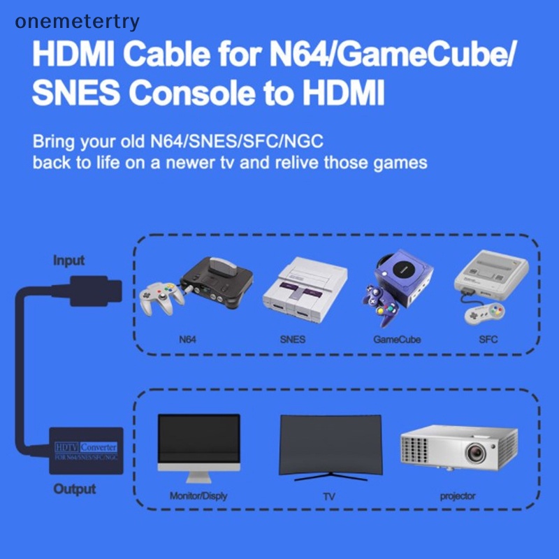 Bộ Thiết Bị Chuyển Đổi em n64 Sang hdmi hdtv Cho Máy Chơi game Nintendo 64 gamecube snes 720p n