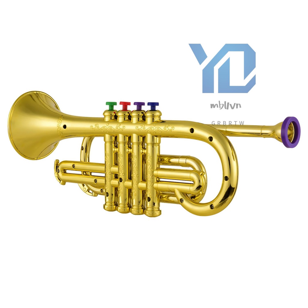 Kèn trumpet Bằng abs Và Kim Loại Vàng Kim 4 Màu 1 # Cho Trẻ Em
