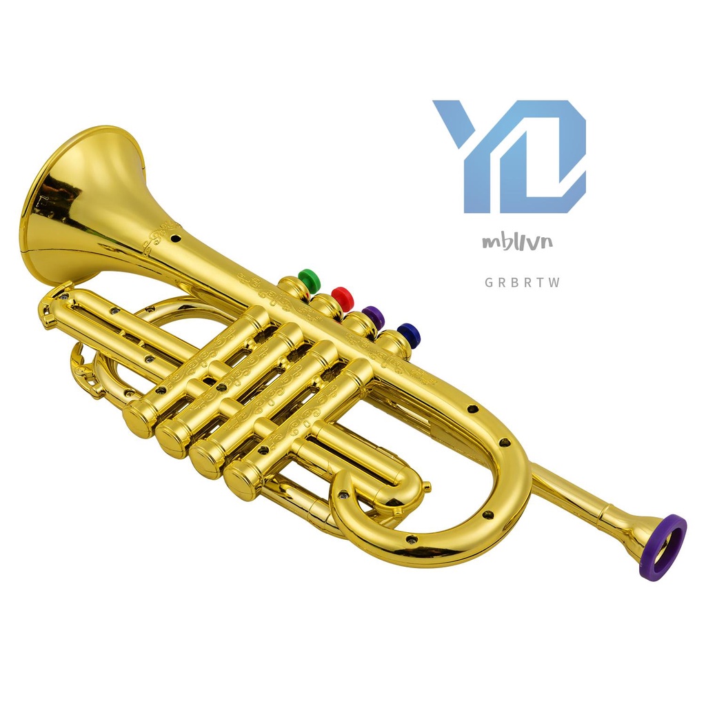 Kèn trumpet Bằng abs Và Kim Loại Vàng Kim 4 Màu 1 # Cho Trẻ Em