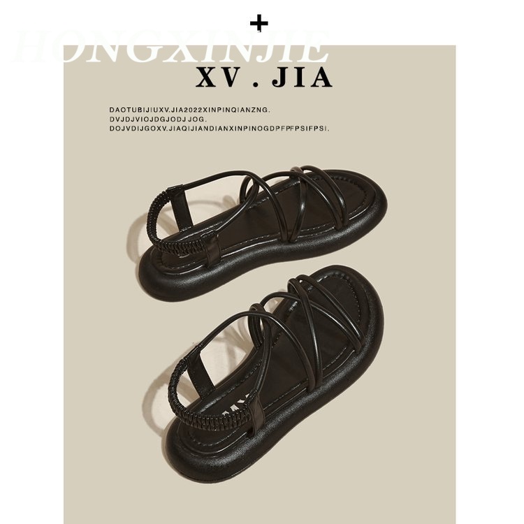 HONGXINJIE dép sandal nữ dép đi biển dép đế cao Thoải Mái Xinh Xắn  B98G1RU 35Z230830