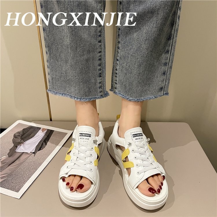 HONGXINJIE  dép sandal nữ dép đi biển dép đế cao Thoải Mái Xinh Xắn   Phong cách Thoải mái Thời trang Đẹp B98G1RB 37Z230910
