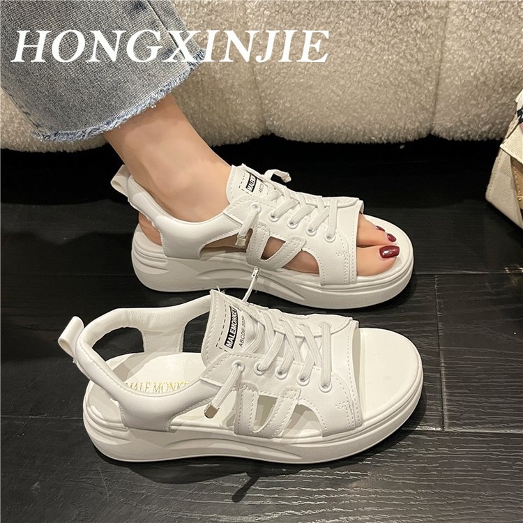 HONGXINJIE  dép sandal nữ dép đi biển dép đế cao Thoải Mái Xinh Xắn   Phong cách Thoải mái Thời trang Đẹp B98G1RB 37Z230910