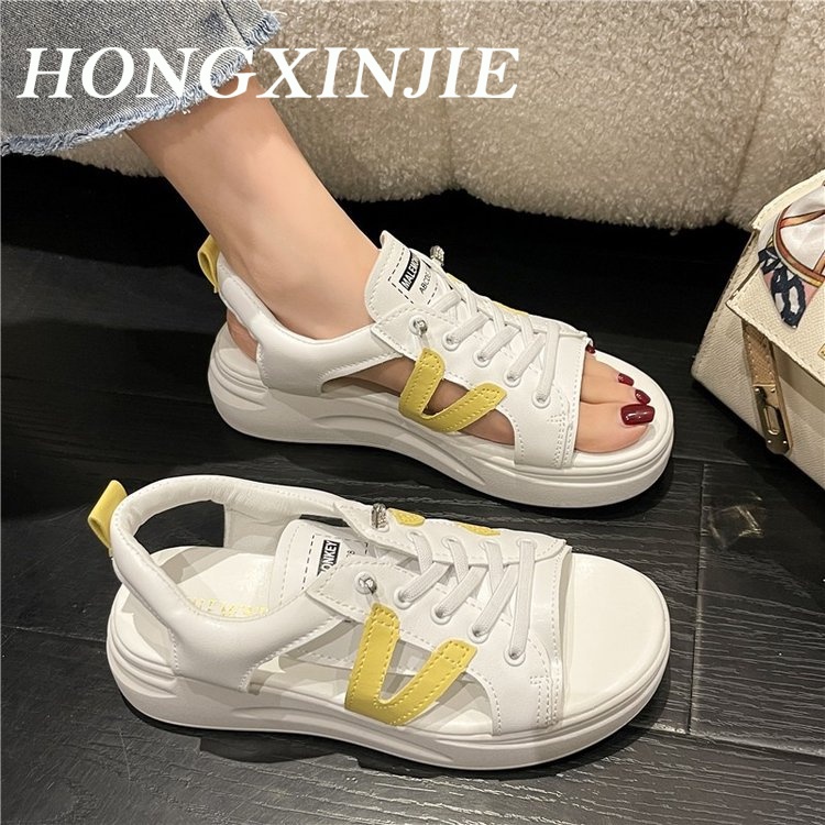 HONGXINJIE  dép sandal nữ dép đi biển dép đế cao Thoải Mái Xinh Xắn   Phong cách Thoải mái Thời trang Đẹp B98G1RB 37Z230910