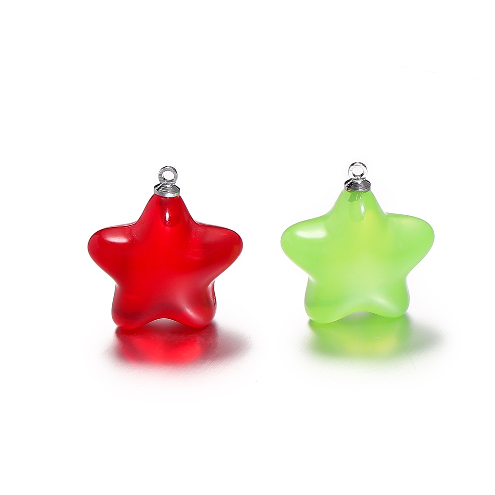 St.kunkka Set 4 Mặt Dây Chuyền Hình Ngôi Sao Năm Cánh Bằng acrylic