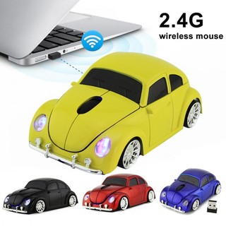 Chuột quang không dây 1000dpi 2.4g hình xe hơi / xe hơi 3d cho laptop / notebook