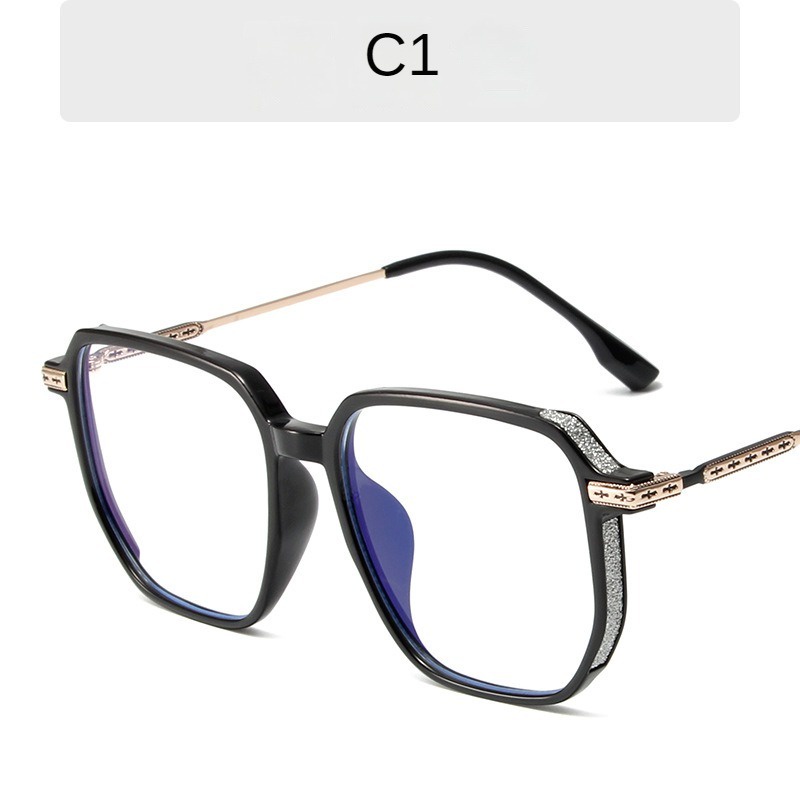 Kính Mát tr90 Chống Ánh Sáng Xanh Lam / Nâu Thời Trang Hàn Quốc Cho Nữ