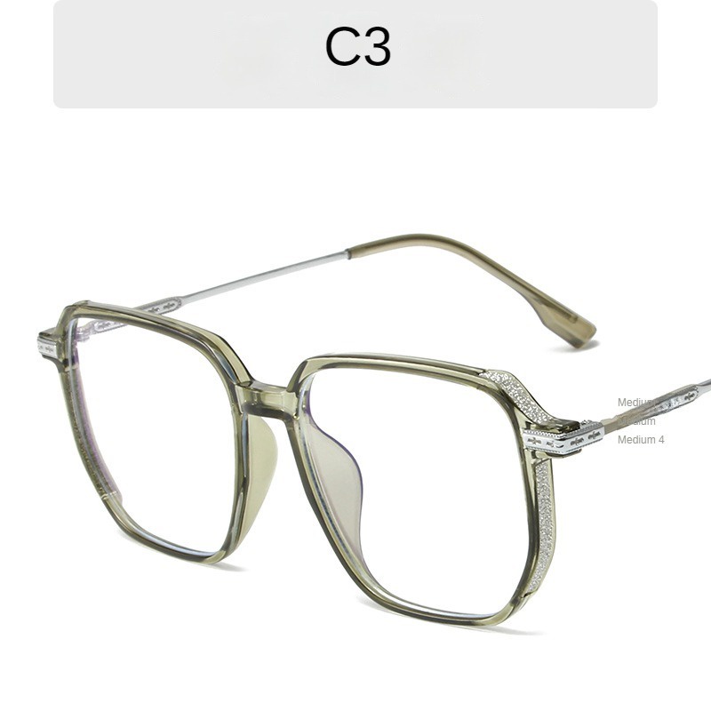 Kính Mát tr90 Chống Ánh Sáng Xanh Lam / Nâu Thời Trang Hàn Quốc Cho Nữ