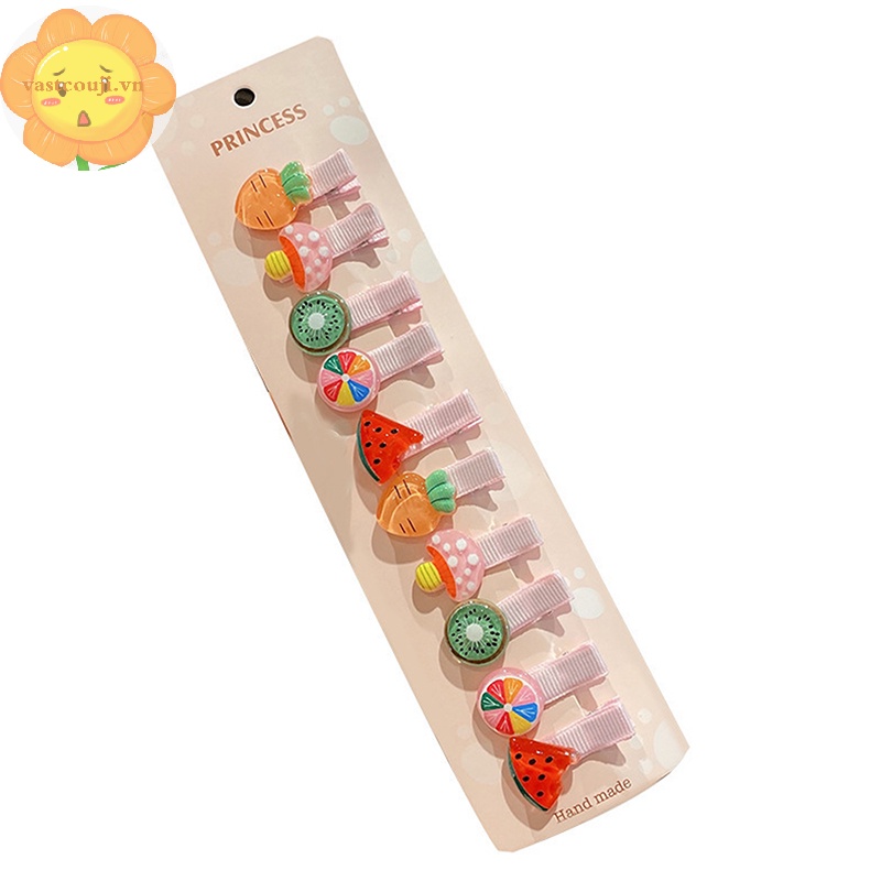 Vastji set 10 Kẹp Tóc Họa Tiết Hoạt Hình Xinh Xắn Cho Bé Gái vn