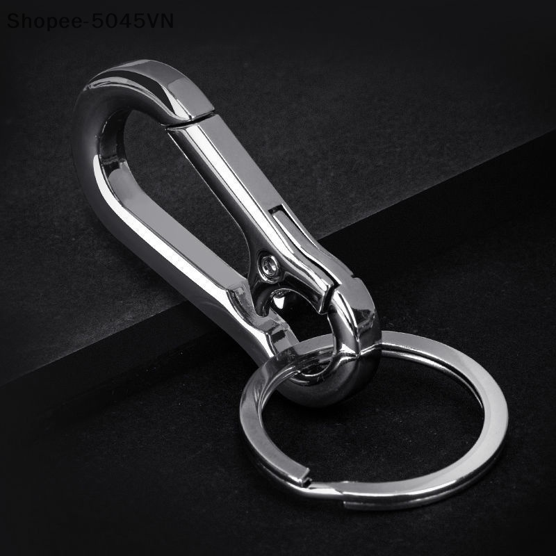 Móc Khóa Hình Móng Ngựa Bằng Thép Không Gỉ Chống Thất Lạc Thời Trang Cho Nam