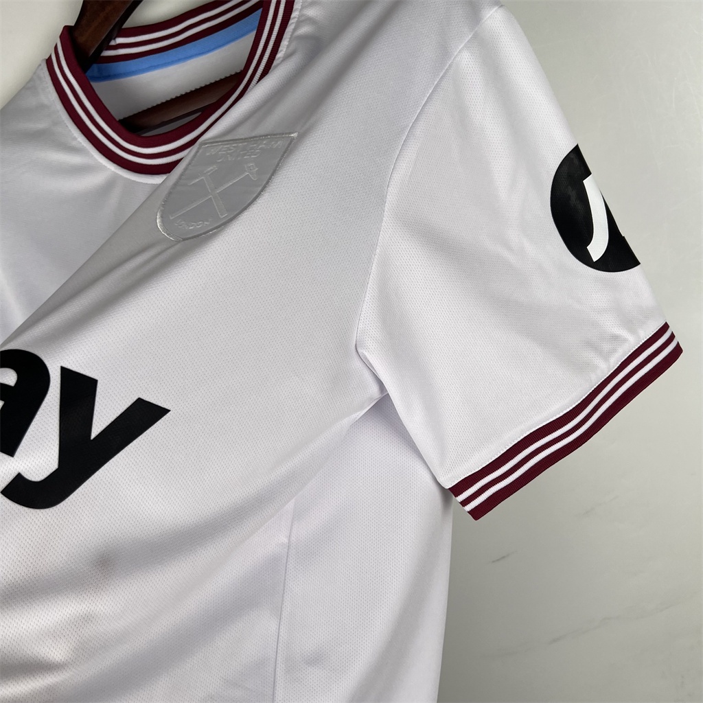 Áo Bóng Đá Câu Lạc Bộ west ham Sân Khách 23-24 size s-4xl Cho Nam