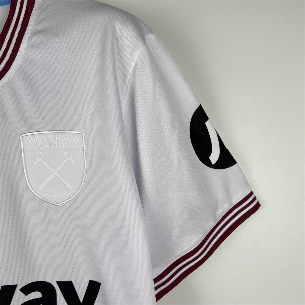 Áo Bóng Đá Câu Lạc Bộ west ham Sân Khách 23-24 size s-4xl Cho Nam