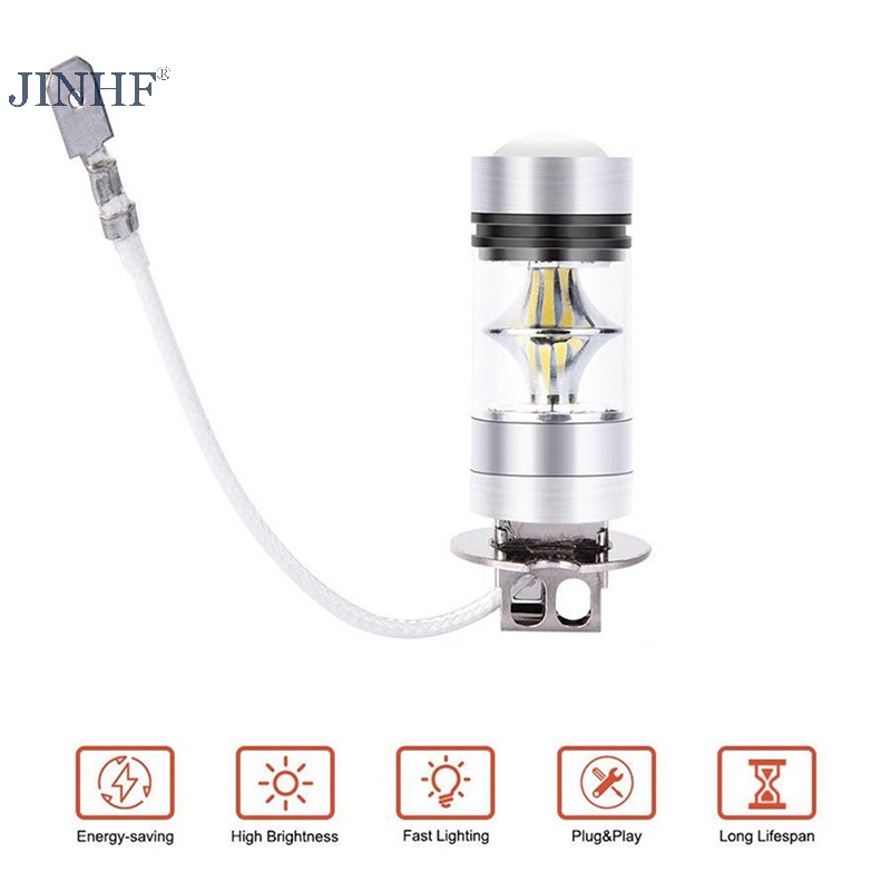 Bóng Đèn Pha led Phá Sương Mù 100w h3 12 / 24v Cho Xe Hơi