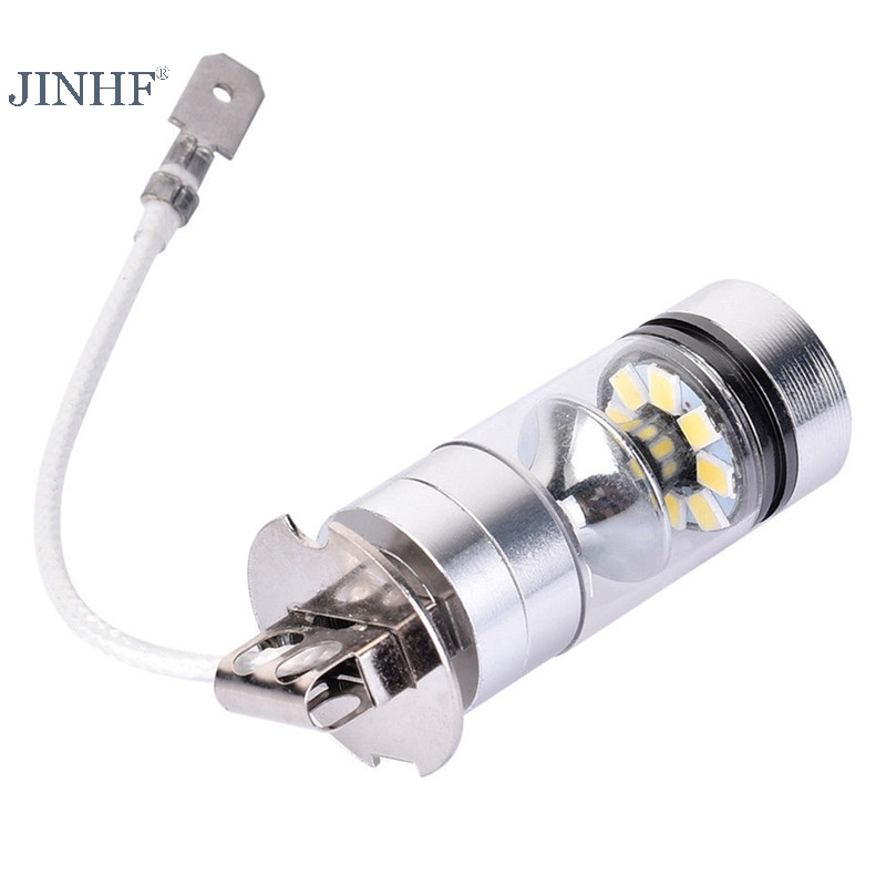 2 Bóng Đèn Pha Chống Sương Mù Ánh Sáng Trắng 100w h3 2828 drl 1000lm Cho Xe Hơi