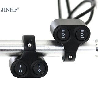 Jinhf công tắc điều khiển đèn pha gắn tay lái xe máy hai nút