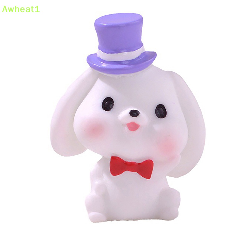 1 Tượng Thỏ Con mini Trang Trí Đáng Yêu  Mới