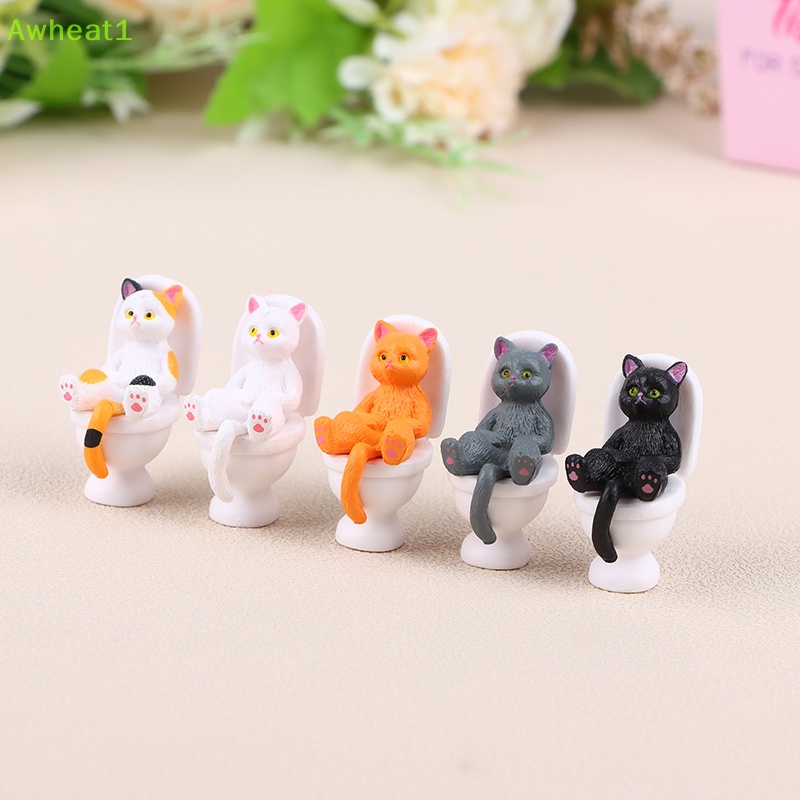 1 Mô Hình Mèo lasg Dễ Thương Trang Trí Nhà Búp Bê Mới