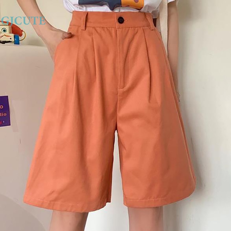 Gjcute Quần Yếm Công Sở Dáng Rộng bf Giản Dị Cho Nữ Wd