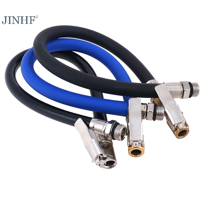 Jinhf Ống Bơm Hơi Tự Khóa Áp Suất Lốp Xe Đạp Xe Máy