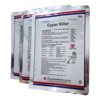 Thuốc diệt côn trùng Cyper Killer 30G - Diệt mạt, rận, rệp, bọ chét, ve nhà yến