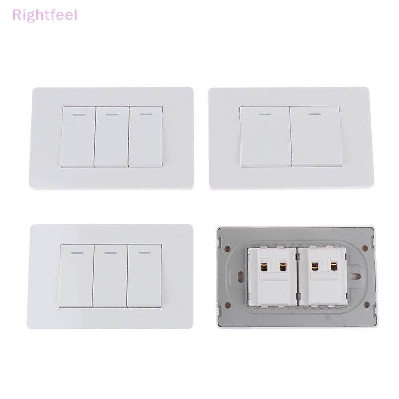 Công Tắc Đèn l3 1 2 3 4 gang on off Màu Trắng Mới