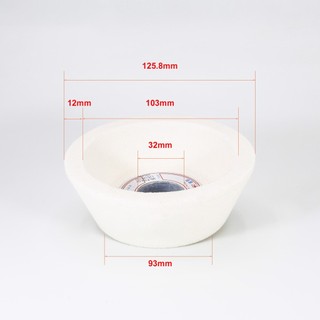 Đá mài lưỡi bào hình bát Dean 1251232*80# – Mài sắc bén, hoàn thiện cực mịn
