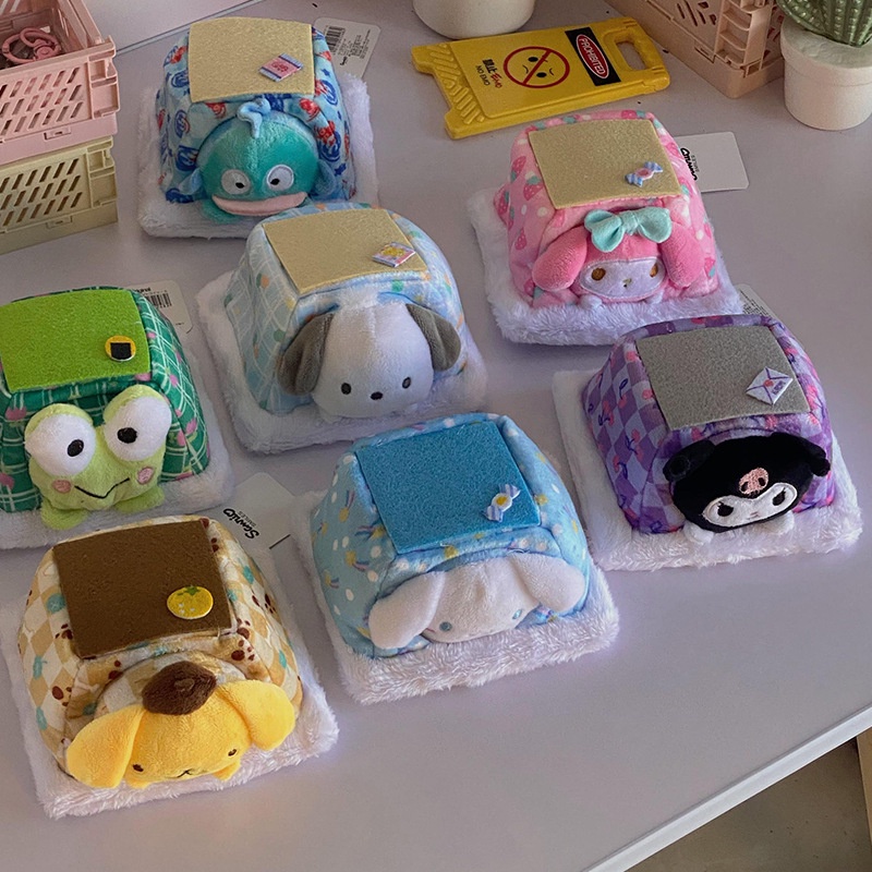 Sanrio Búp Bê Nhồi Bông Hình kuromi my melody cinnamoroll hellokitty Sáng Tạo Trang Trí Bàn Làm Việc