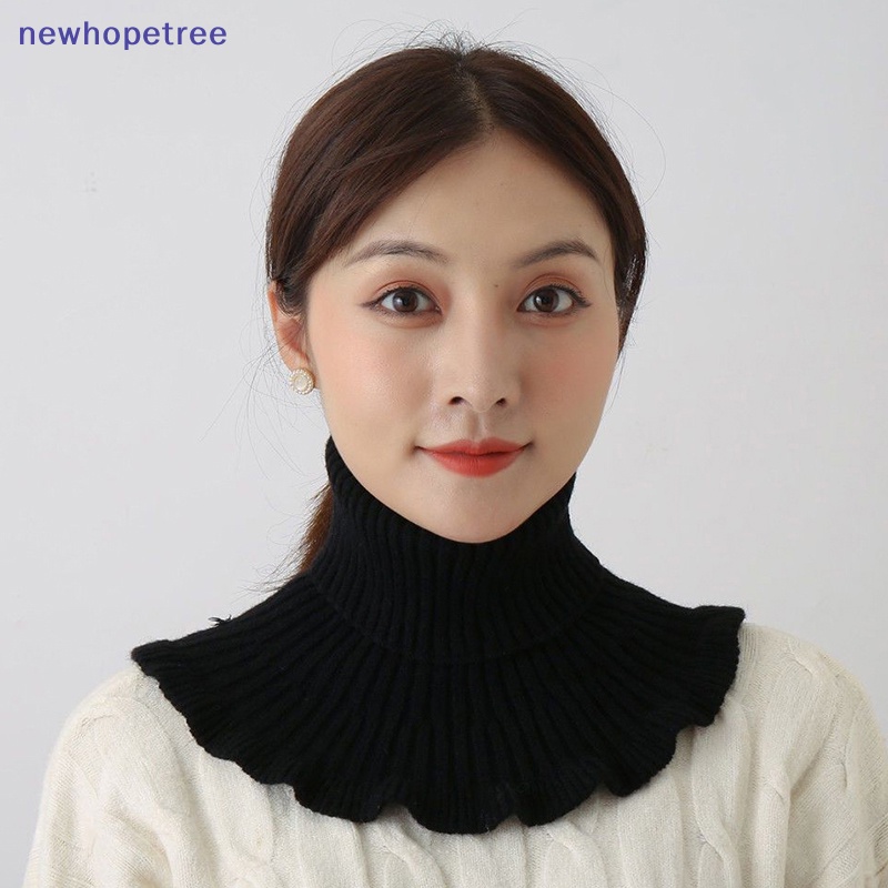 Ntvn Khăn Choàng Cổ Giả Dệt Kim Dày Dặn Ấm Áp Có Thể Tháo Rời Cho Nữ