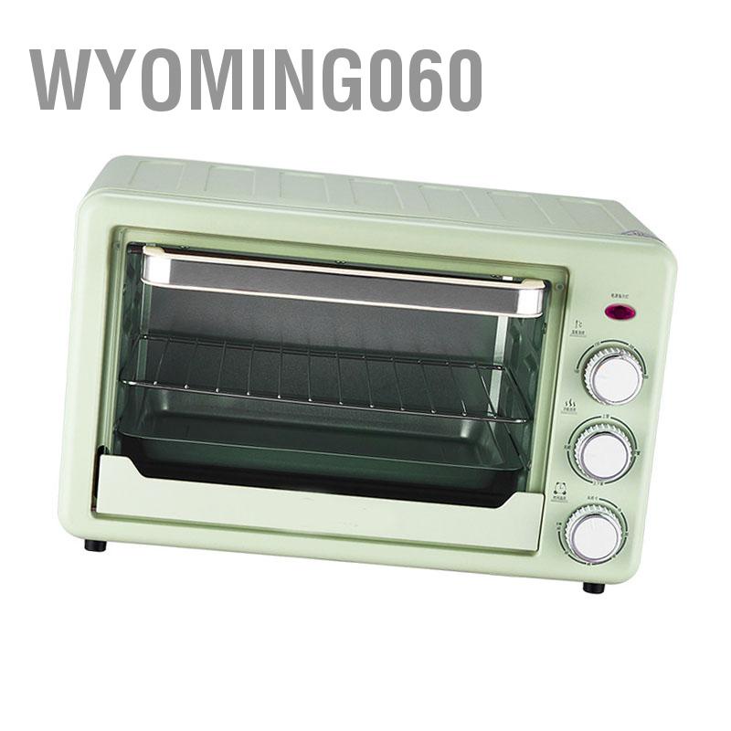 Wyoming060 Lò nướng gia đình nhỏ 22L đa chức năng điện mini Nhà bếp xanh bánh