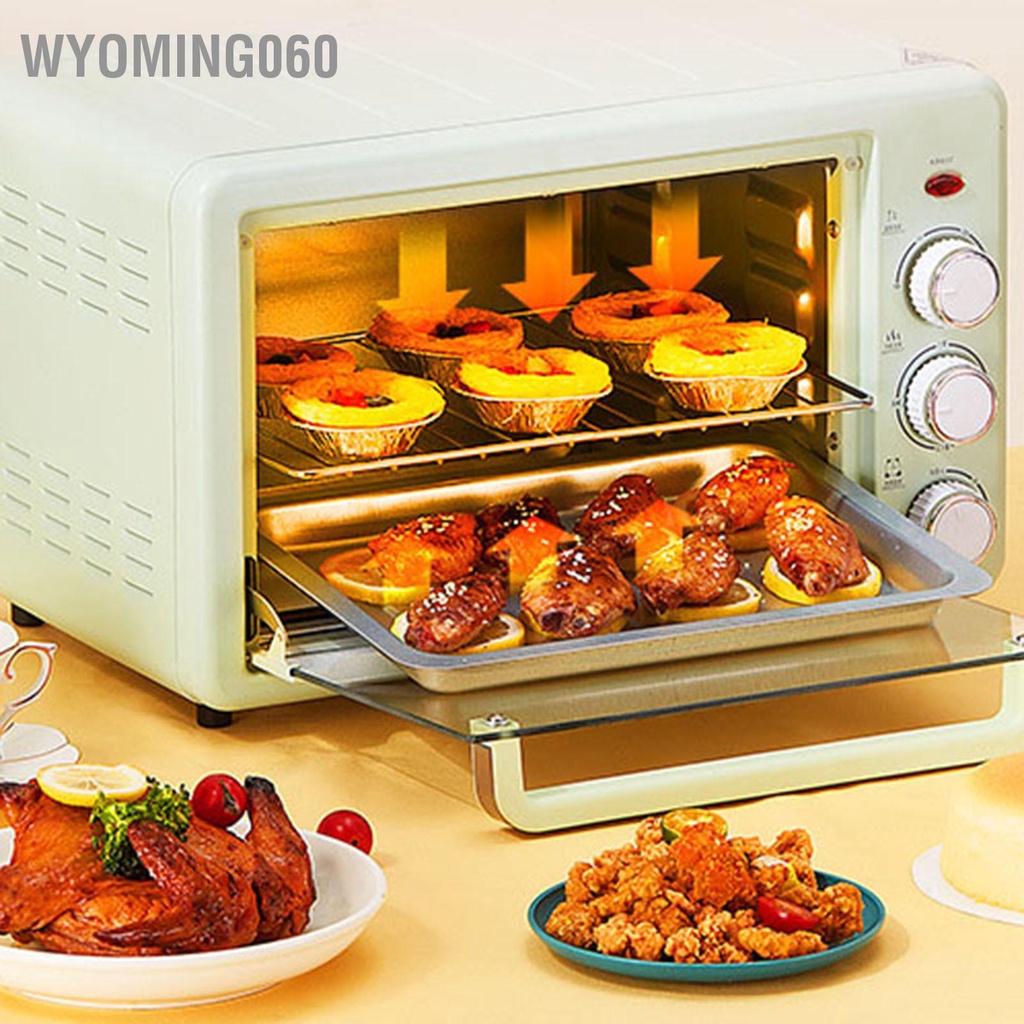 Wyoming060 Lò nướng gia đình nhỏ 22L đa chức năng điện mini Nhà bếp xanh bánh