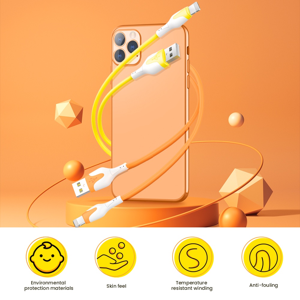 Mềm Dây Cáp Sạc Nhanh 2m Cho iphone 14 13 12 11 pro max xr xs 8 7 3a