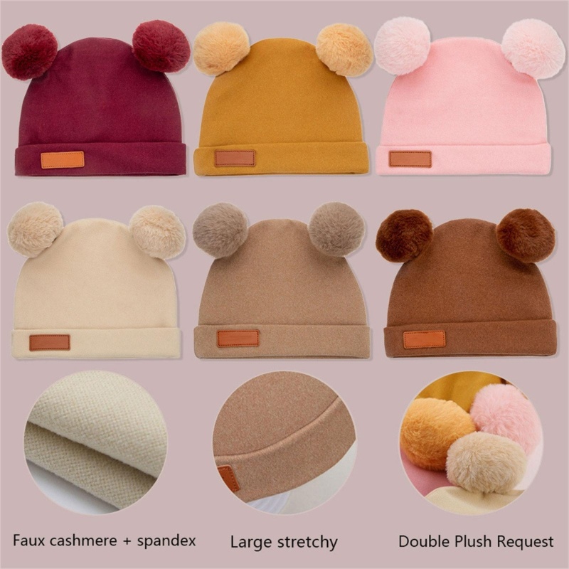 Mũ beanie Mềm Giữ Ấm Mùa Đông Thời Trang Cho Bé 0-4 Tuổi