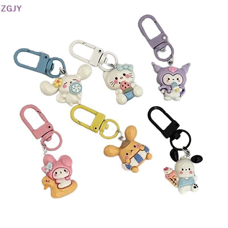 Terok Móc Chìa Khóa Hình sanrio cinnamoroll kuromi melody Dễ Thương Cho Bé Mới