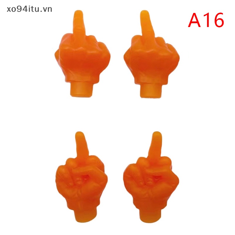 Xoitu 1 / 4 Nắp Van Xe Đạp / Xe Hơi Hình Ngón Tay Giữa Nhiều Màu Vui Nhộn vn