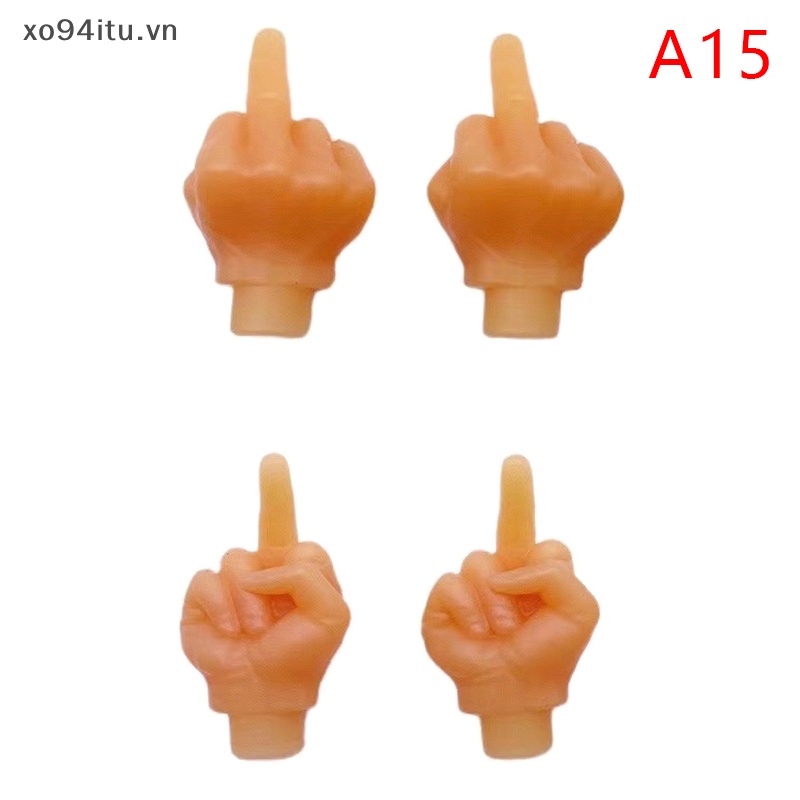 Xoitu 1 / 4 Nắp Van Xe Đạp / Xe Hơi Hình Ngón Tay Giữa Nhiều Màu Vui Nhộn vn