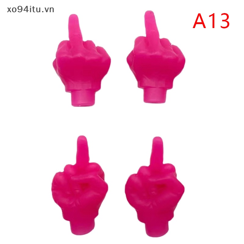 Xoitu 1 / 4 Nắp Van Xe Đạp / Xe Hơi Hình Ngón Tay Giữa Nhiều Màu Vui Nhộn vn