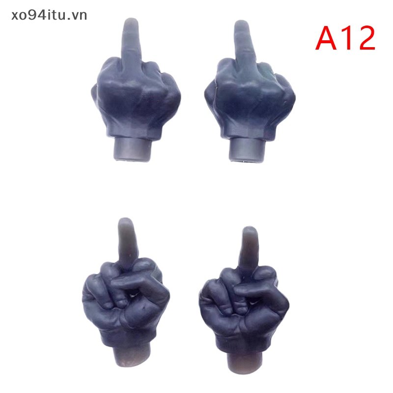 Xoitu 1 / 4 Nắp Van Xe Đạp / Xe Hơi Hình Ngón Tay Giữa Nhiều Màu Vui Nhộn vn
