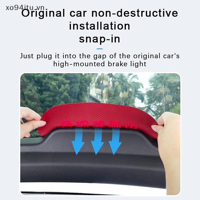 Xoitu Miếng Dán Đề Can pvc Mềm In Họa Tiết Sợi carbon Trang Trí Đèn Phanh Xe Hơi vn