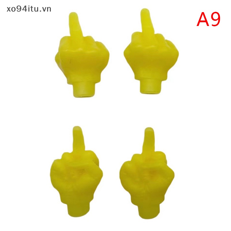 Xoitu 1 / 4 Nắp Van Xe Đạp / Xe Hơi Hình Ngón Tay Giữa Nhiều Màu Vui Nhộn vn