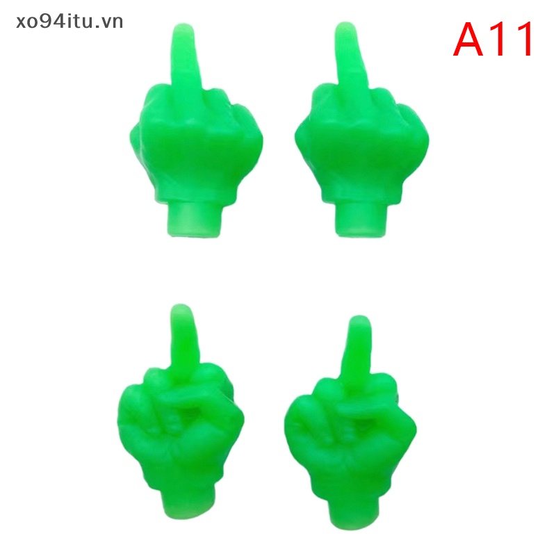 Xoitu 1 / 4 Nắp Van Xe Đạp / Xe Hơi Hình Ngón Tay Giữa Nhiều Màu Vui Nhộn vn