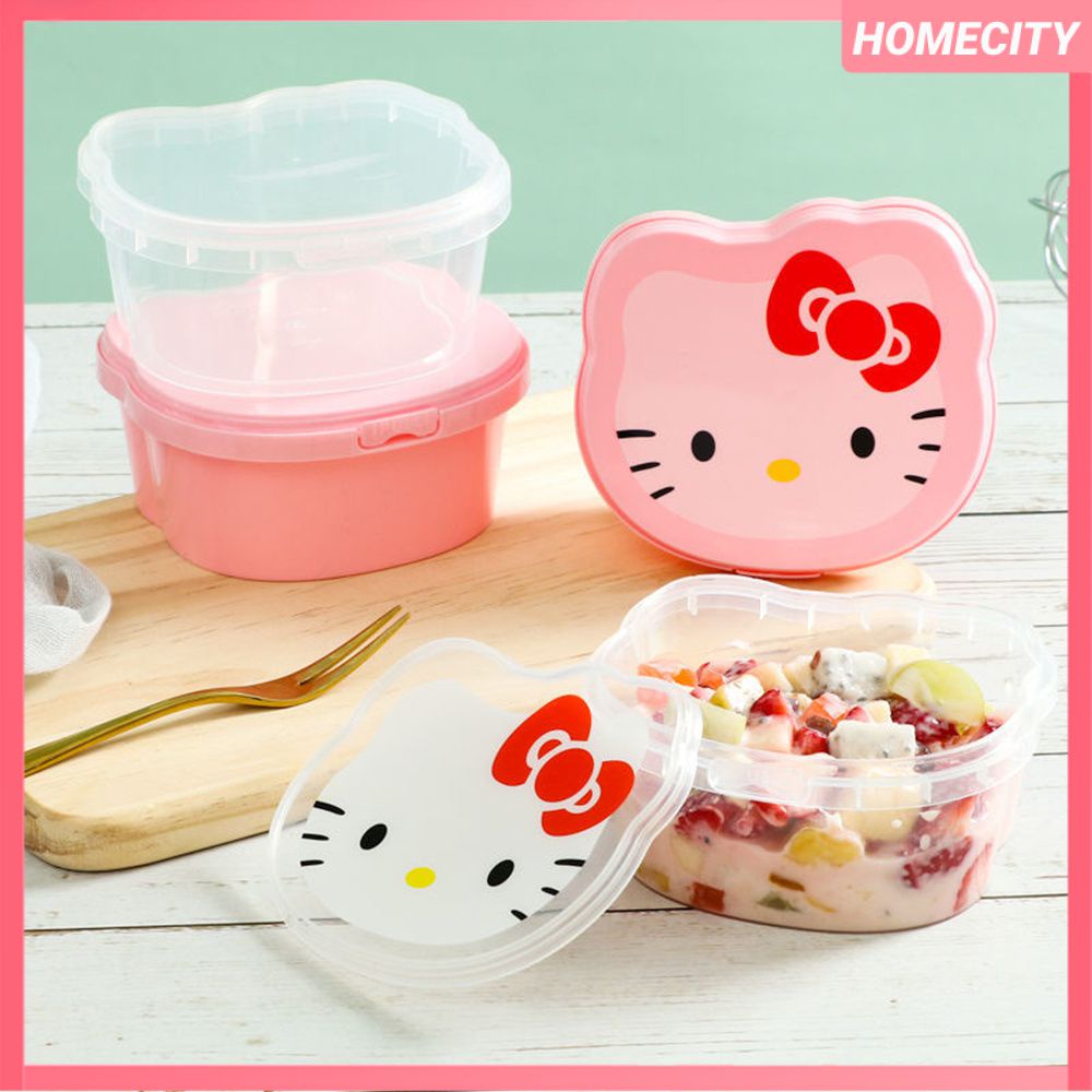 [Sẵn Sàng] 400Ml Hộp Bento Kawaii Sanrio Hellokitty Hoạt Hình Dễ Thương Hộp Đóng Gói Hộ Gia Đình Bữa Ăn Nhẹ Món Tráng Miệng Hộp Bảo Quản Hộp Cơm Trưa