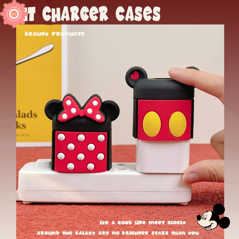 Vỏ Bọc Bảo Vệ Hộp Sạc Nhanh Cho apple 18w / 20w Hình Hoạt Hình Đáng Yêu