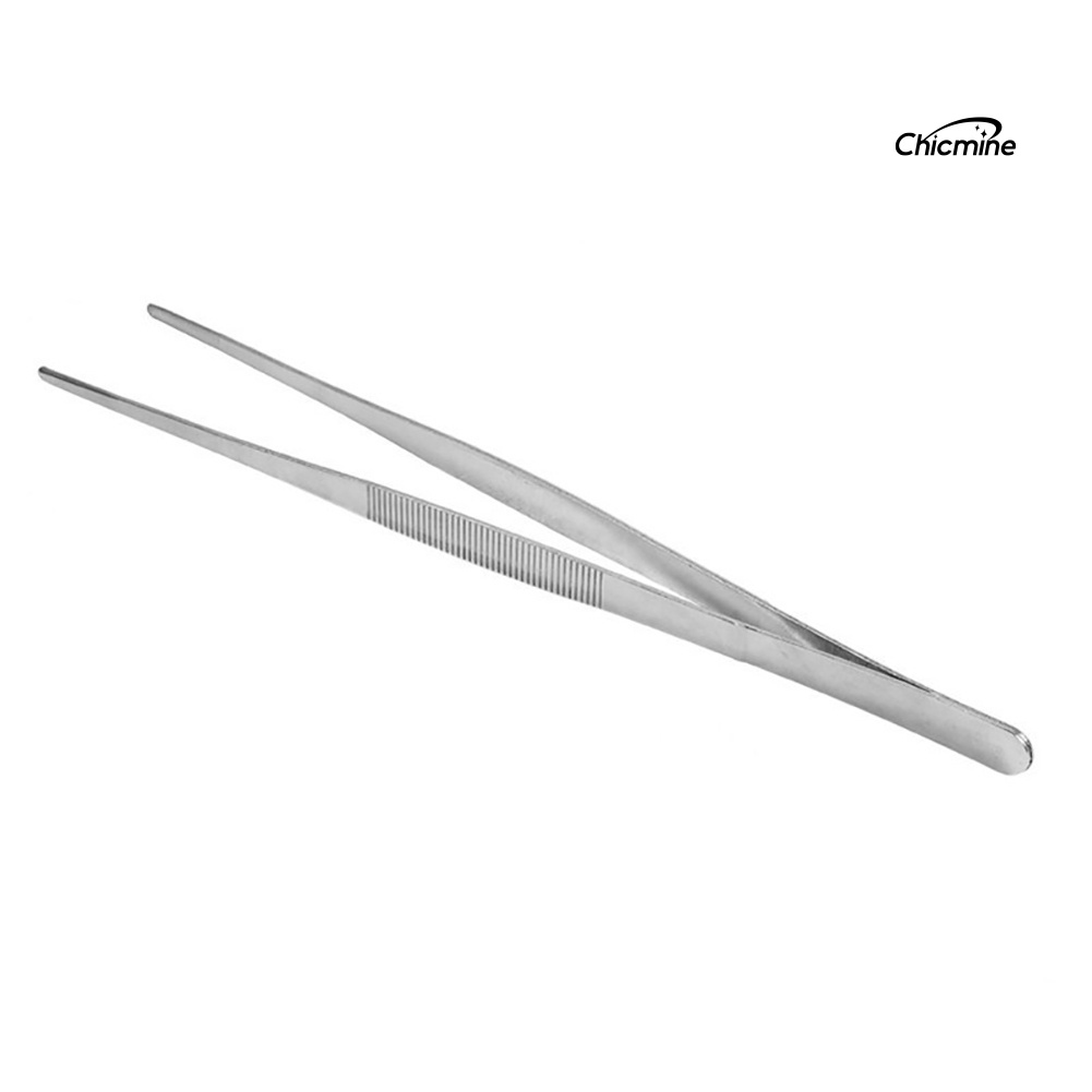 Chicmine Nhíp Gắp Thức Ăn Cán Dài Bằng Thép Không Gỉ 16 / 20 / 25 / 30cm