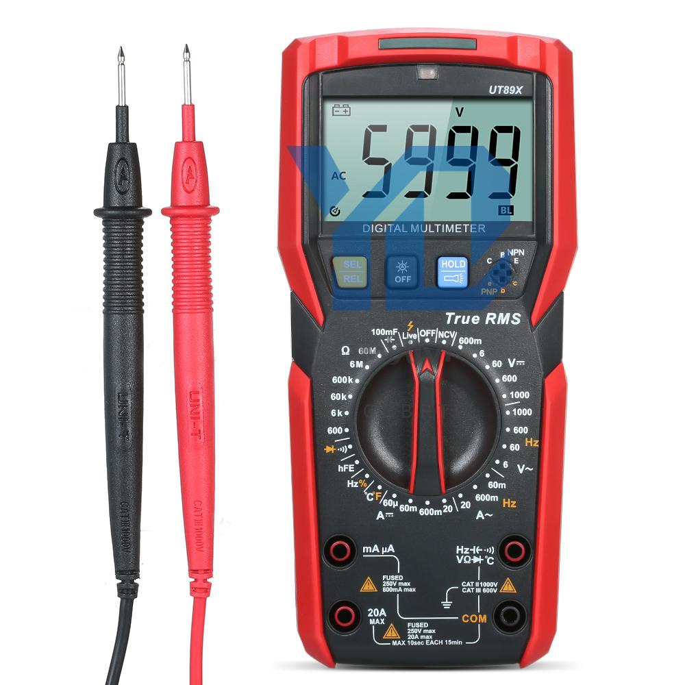 Uni-t Đồng Hồ Đo Vạn Năng Kỹ Thuật Số Cầm Tay uni-t ut89x 6000 Hiển Thị lcd rms ac / dc Chuyên Dụng