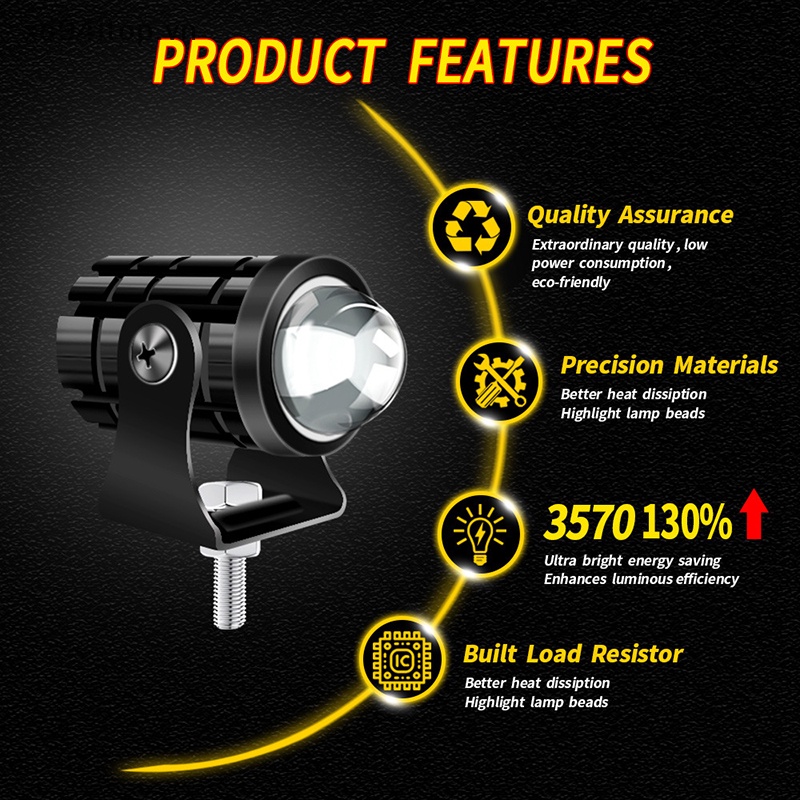 Xoitop Đèn Pha led 12w 3000lm 6500k Chuyên Dụng Cho Xe Mô Tô vn