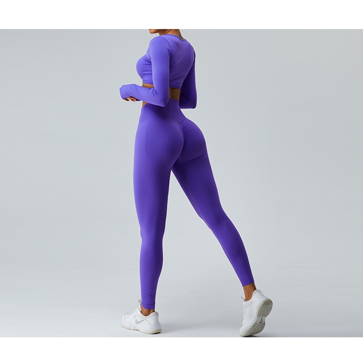 Mới Bộ Đồ Tập yoga Dài Tay Phong Cách Thể Thao Gợi Cảm Dành Cho Nữ