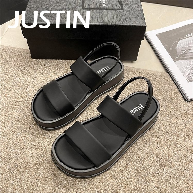 Justin Era dép sandal nữ dép đi biển dép đế cao Thoải Mái Xinh Xắn  B98G1RO 35Z230830