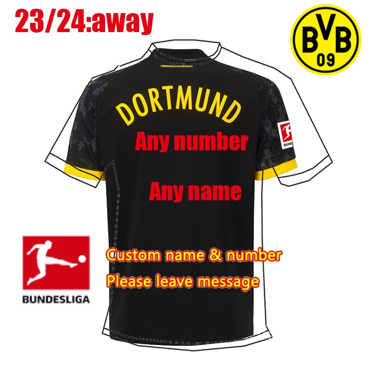 Áo Thun Đá Banh Số 23-24 dortmund Số 23 / 24 Chất Lượng Cao