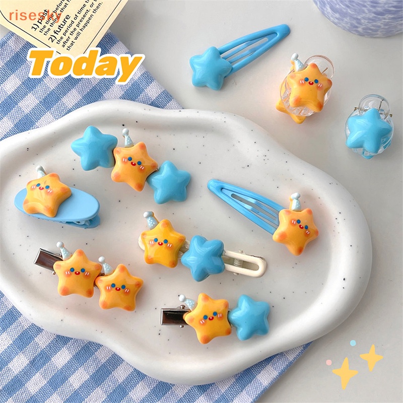 Kẹp Tóc Hình Đám Mây / Ngôi Sao Hoạt Hình Dễ Thương Cho Bé Gái